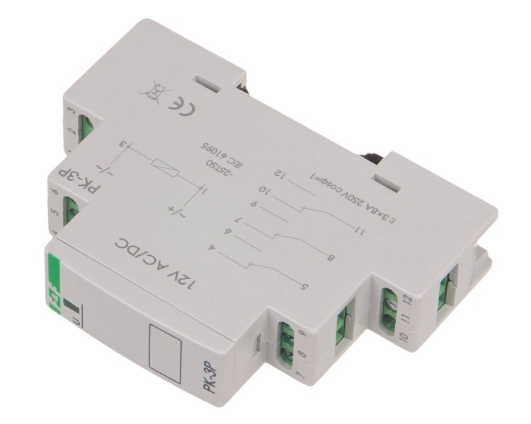 Przekaźnik elektromagnetyczny PK-3P 12V PK-3P-12V F&F