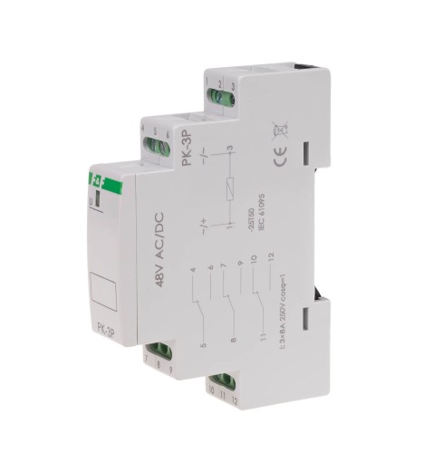 Przekaźnik elektromagnetyczny PK-3P 48V PK-3P-48V F&F