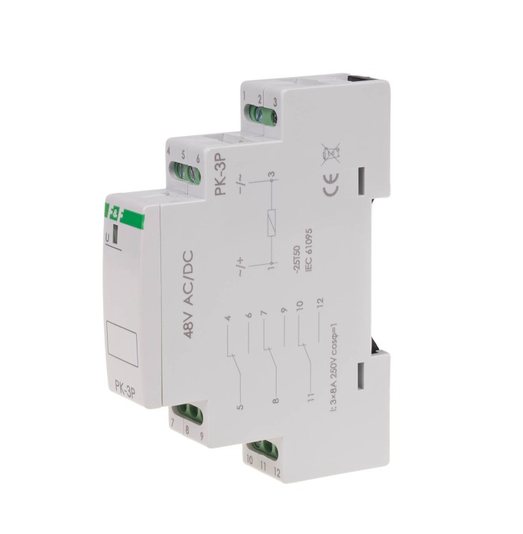 Przekaźnik elektromagnetyczny PK-3P 48V PK-3P-48V F&F