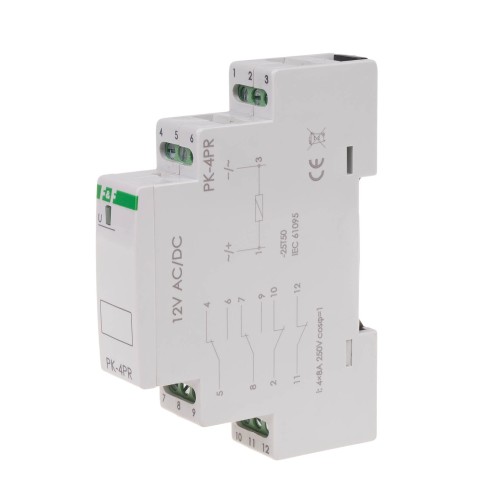 Przekaźnik elektromagnetyczny PK-4PR 12V  PK-4PR-12V F&F