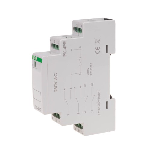 Przekaźnik elektromagnetyczny PK-4PR 230V PK-4PR-230V F&F