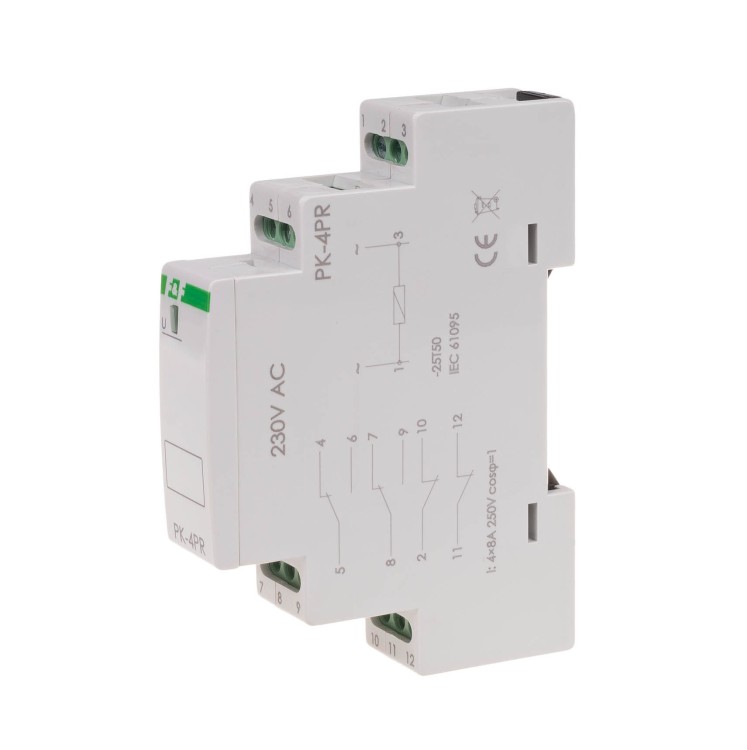 Przekaźnik elektromagnetyczny PK-4PR 230V PK-4PR-230V F&F