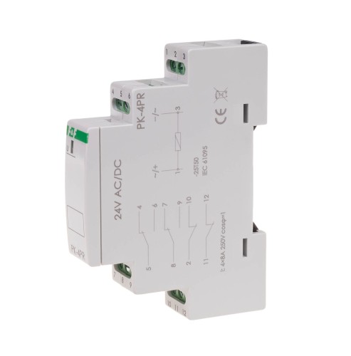 Przekaźnik elektromagnetyczny PK-4PR 24V PK-4PR-24V F&F