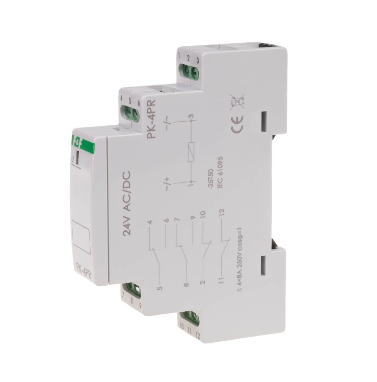 Przekaźnik elektromagnetyczny PK-4PR 24V PK-4PR-24V F&F