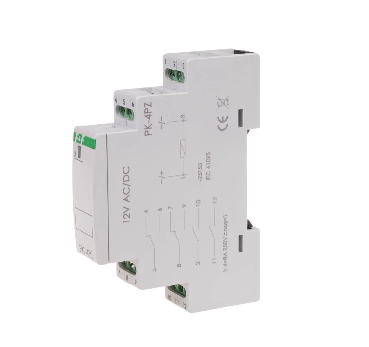 Przekaźnik elektromagnetyczny PK-4PZ 12V PK-4PZ-12V F&F