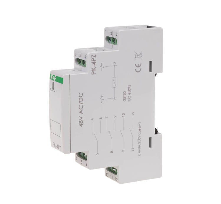 Przekaźnik elektromagnetyczny PK-4PZ 48V PK-4PZ-48V F&F
