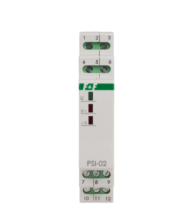 Przetwornik sygnału "ciągły na impuls" PSI-02 230V montaż na szynie DIN PSI-02-230V F&F