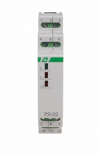 Przetwornik sygnału "ciągły na impuls" PSI-02 24V, montaż na szynie DIN PSI-02-24V F&F