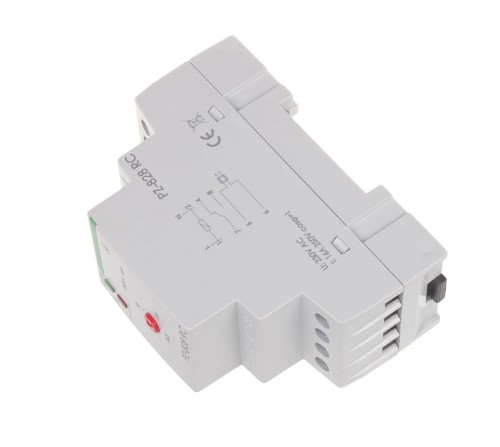 Przekaźnik przelania do kontroli poziomu PZ-828 RC B, montaż na szynie DIN, styk: 1NO/NC 230V PZ-828RC-B F&F