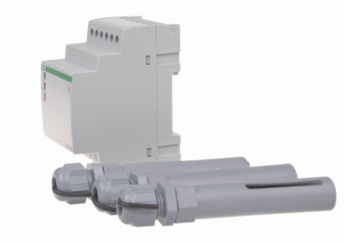 Przekaźnik kontroli poziomu cieczy dwu stanowy PZ-829, montaż na szynie DIN, styk: 2x1NO/NC 230V PZ-829 F&F