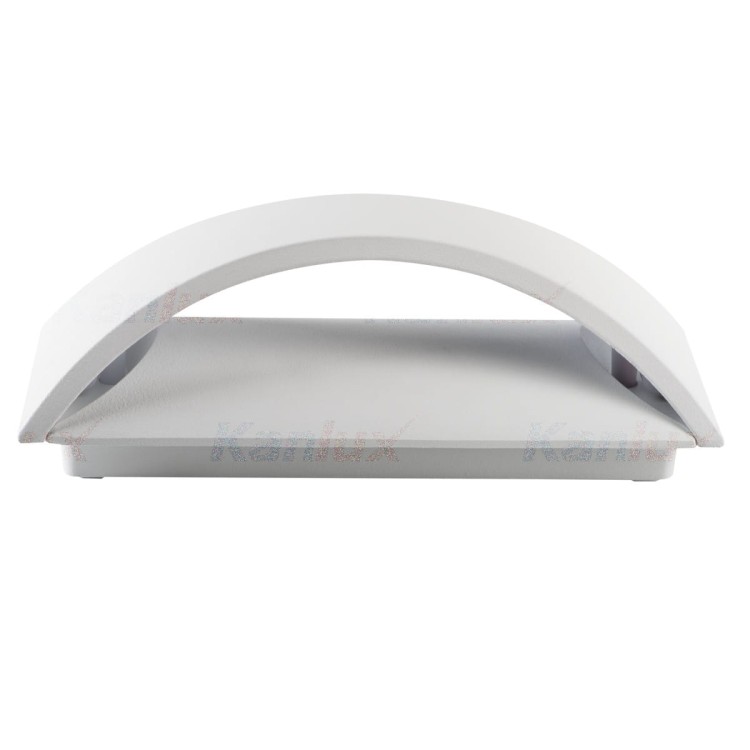 Lampa ogrodowa elewacyjna Kinkiet Zewnętrzny Nowoczesny BISO LED EL 8W-W 29261 Kanlux IP54 aluminium metalowa oprawa na budynek dwustronna oświetlenie zewnętrzne biały
