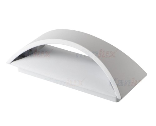 Lampa ogrodowa elewacyjna Kinkiet Zewnętrzny Nowoczesny BISO LED EL 8W-W 29261 Kanlux IP54 aluminium metalowa oprawa na budynek dwustronna oświetlenie zewnętrzne biały