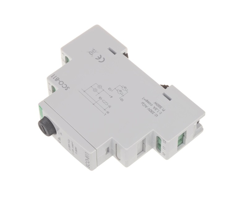 Ściemniacz oświetlenia SCO-811 montaż na szynie DIN zasilanie 230V AC 350W SCO-811 F&F