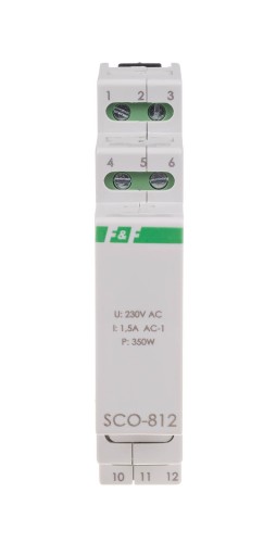 Ściemniacz oświetlenia SCO-812 montaż na szynie DIN zasilanie 230V AC 350W SCO-812 F&F