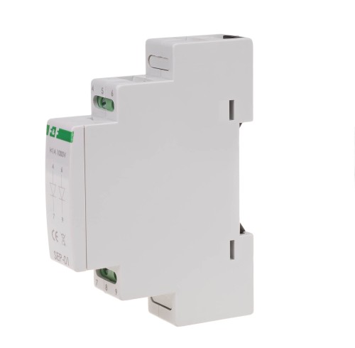 Separator sygnału wejściowego SEP-01 zasilanie 1A 1000V montaż na szynie DIN SEP-01 F&F