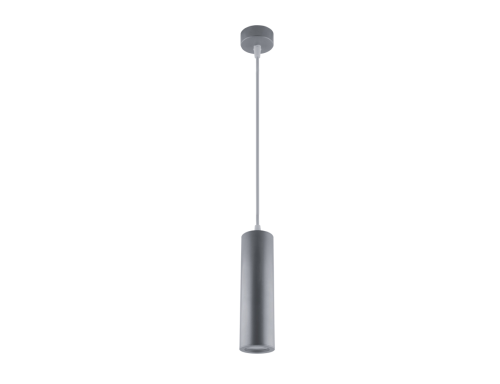 Lampa sufitowa wisząca punktowa Industrialna WESPA GU10 SILVER 03500 Struhm Ideus GU10 LED IP20 Loft nowoczesna oprawa oświetleniowa żyrandol tuba zwis srebrna szara pojedyncza