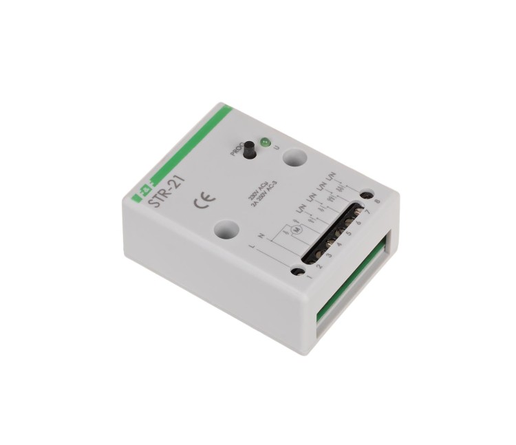 Sterownik roletowy, dwuprzyciskowy STR-21 napięcie 230V AC STR-21 F&F