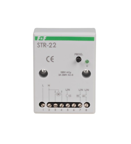 Sterownik roletowy, jednoprzyciskowy STR-22 napięcie 230V AC STR-22 F&F