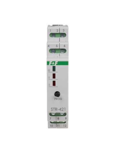 Sterownik roletowy, dwuprzyciskowy STR-421 24V napięcie 24V AC/DC STR-421-24V F&F