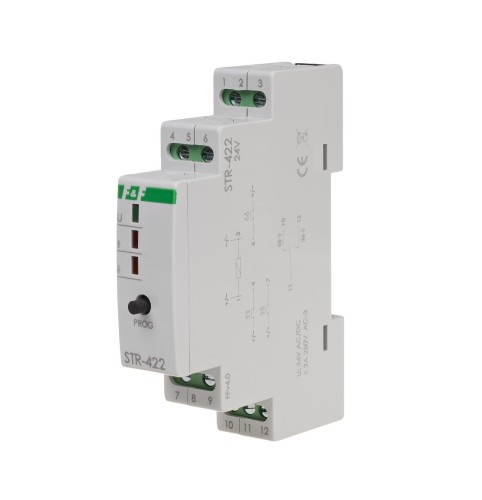 Sterownik roletowy, jednoprzyciskowy STR-422 24V napięcie 24V AC/DC STR-422-24V F&F