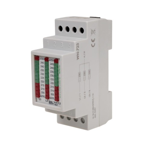 Wskaźnik napięcia trójfazowy WN-723 3x400V+ N WN-723 F&F