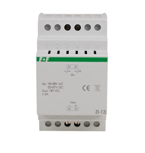 Stabilizator impulsowy 18V ZI-13 18÷28V AC / 22÷37V DC 3A ZI-13 F&F