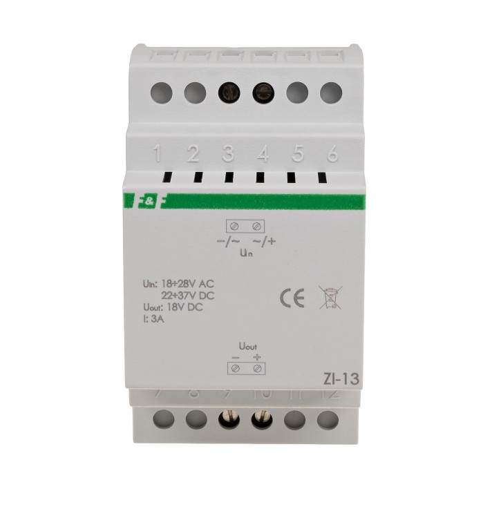 Stabilizator impulsowy 18V ZI-13 18÷28V AC / 22÷37V DC 3A ZI-13 F&F