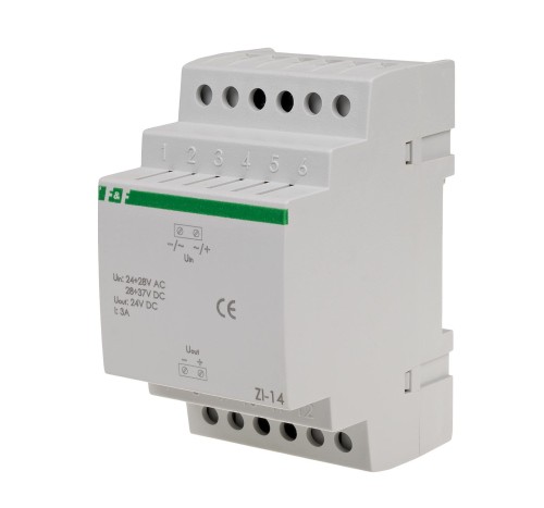 Stabilizator impulsowy 24V ZI-14 24÷28V AC / 28÷37V DC 3A ZI-14 F&F