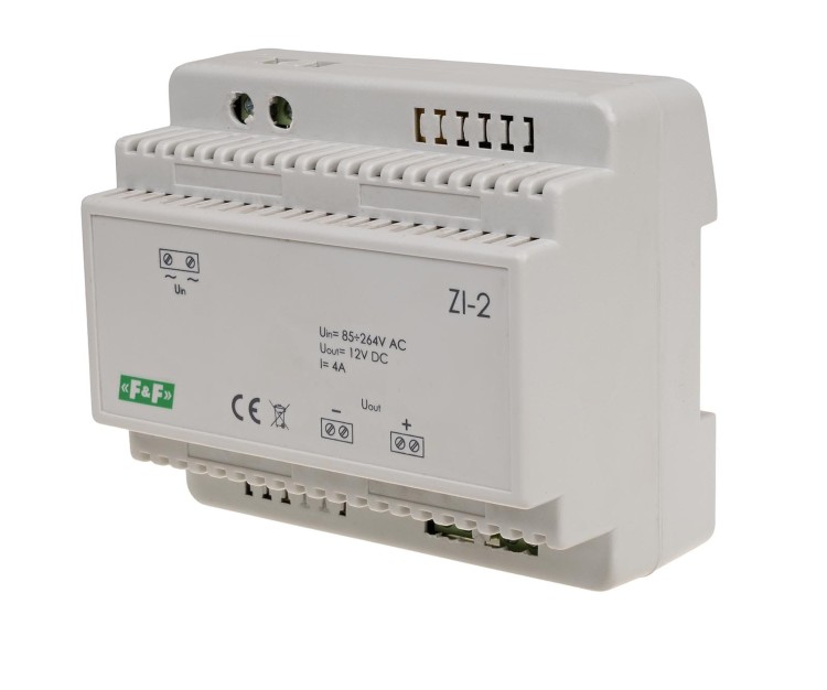 Zasilacz impulsowy 12V DC ZI-2 ZI-2 F&F