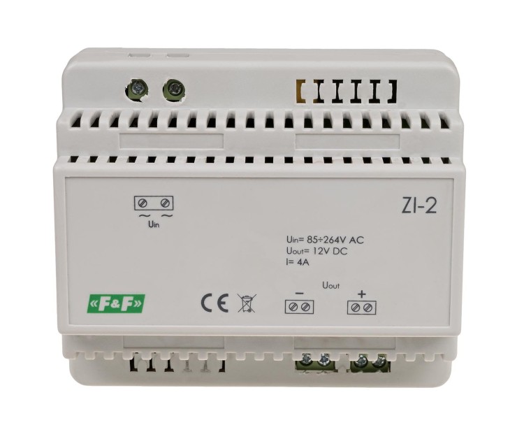 Zasilacz impulsowy 12V DC ZI-2 ZI-2 F&F