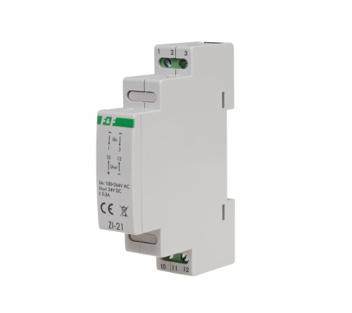 Zasilacz impulsowy ZI-21 24V DC 0,5A ZI-21 F&F