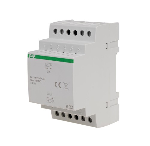Zasilacz impulsowy ZI-22 12V DC 2,5A ZI-22 F&F