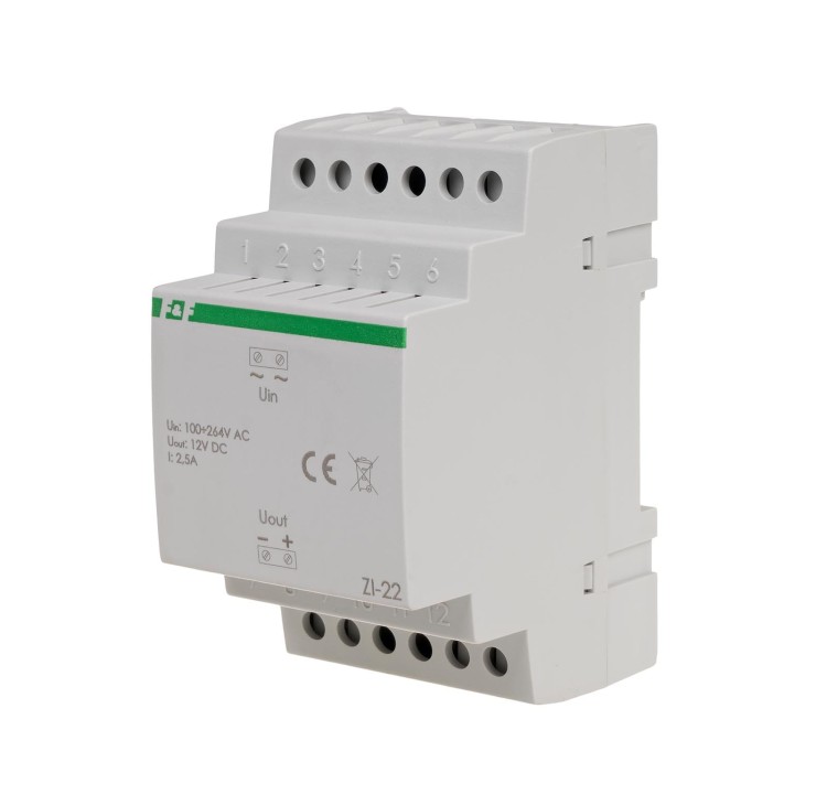 Zasilacz impulsowy ZI-22 12V DC 2,5A ZI-22 F&F