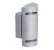 Lampa ogrodowa elewacyjna Kinkiet Zewnętrzny Nowoczesny ZEW EL-235U-GR 22443 Kanlux 2x GU10 IP44 aluminium metalowa na budynek dwustronna oświetlenie zewnętrzne matowy szary
