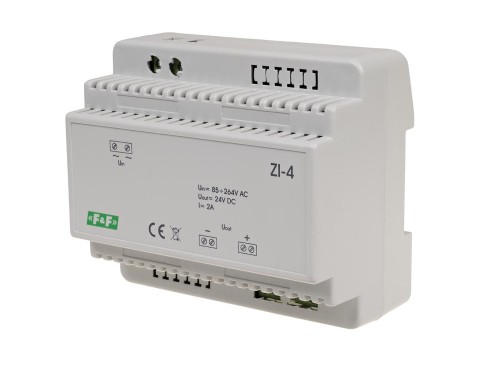 Zasilacz impulsowy 24V DC 2A  ZI-4 ZI-4 F&F