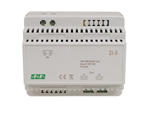 Zasilacz impulsowy 15V DC 3,3A ZI-5 ZI-5 F&F