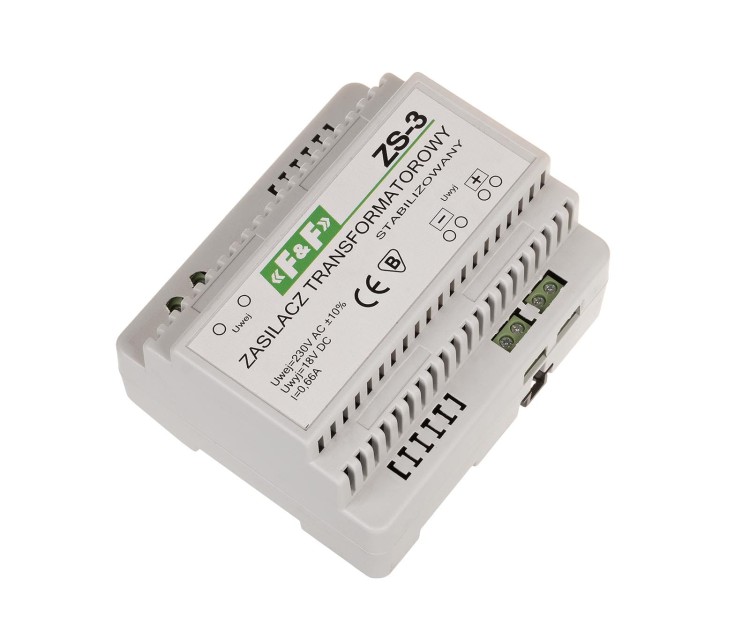 Zasilacz stabilizowany 18V DC 0,66A ZS-3 ZS-3 F&F