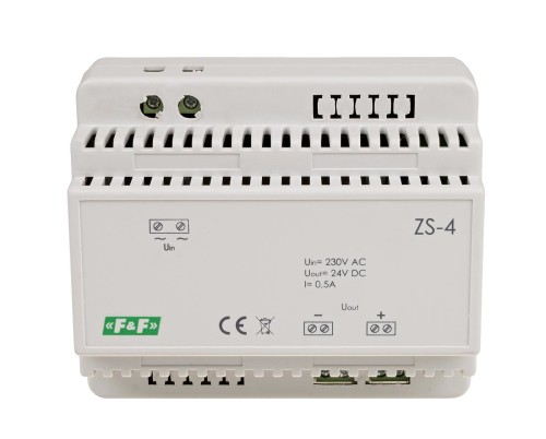 Zasilacz stabilizowany 24V DC 0,5A ZS-4 ZS-4 F&F