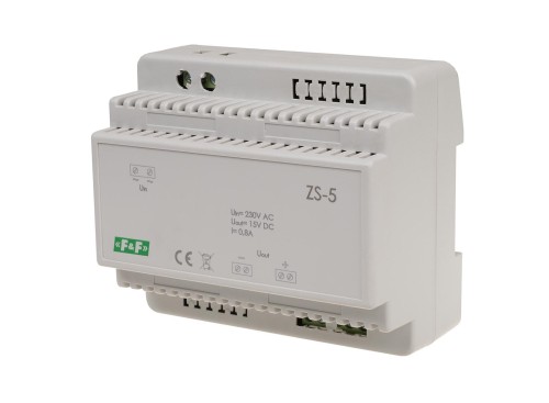 Zasilacz stabilizowany 15V DC 0,8A ZS-5 ZS-5 F&F