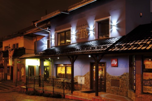 Lampa ogrodowa elewacyjna Kinkiet Zewnętrzny Nowoczesny ZEW EL-235J-B 22440 Kanlux 2x GU10 IP44 aluminium metalowa na budynek dwustronna oświetlenie zewnętrzne matowy czarny