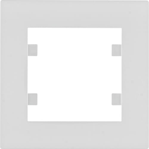 Ramka Pojedyncza 1-krotna Biała Lumina Intense WL5510 HAGER POLO IP20 biały