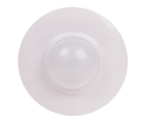 Czujnik ruchu PIR 360º, Un=230V AC, P=1000W, montaż sufitowy i do puszki podtynkowej Ø60, biały DR-08 F&F