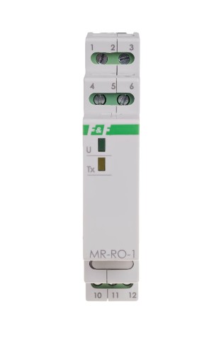 Moduł rozszerzeń wyjść przekaźnikowych, z wyjściem MODBUS RTU, 1-kanałowy, styk 1P 16A, 1 moduł MAX-MR-RO-1 F&F