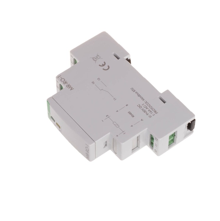 Moduł rozszerzeń wyjść przekaźnikowych, z wyjściem MODBUS RTU, 1-kanałowy, styk 1P 16A, 1 moduł MAX-MR-RO-1 F&F