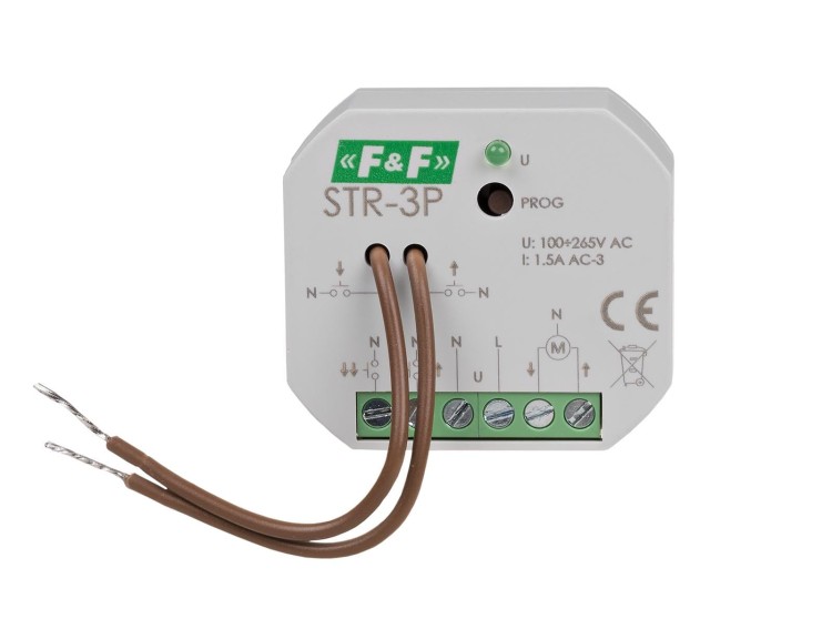 Sterownik rolet do silników AC 100÷265V AC STR-3P F&F
