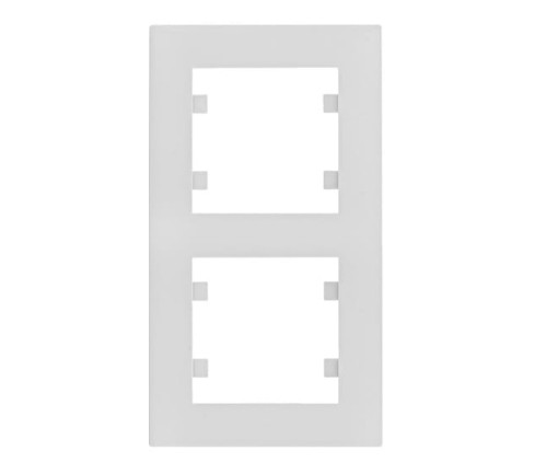 Ramka Podwójna 2-krotna Biała Lumina Intense WL5620 HAGER POLO IP20 pionowa 2-podwójna biały