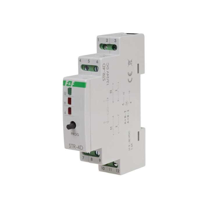 Sterownik rolet do silników DC 10÷27V DC STR-4D F&F