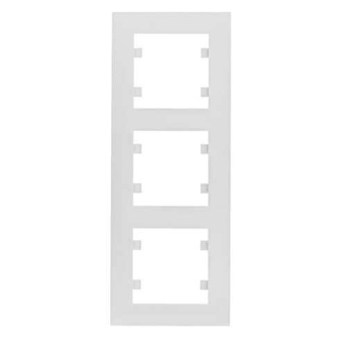 Ramka Potrójna 3-krotna Biała Lumina Intense WL5630 HAGER POLO IP20 pionowa 3-potrójna biały