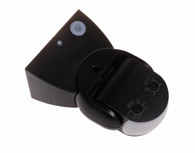 Czujnik ruchu PIR, czarny IP65 DR-04B F&F