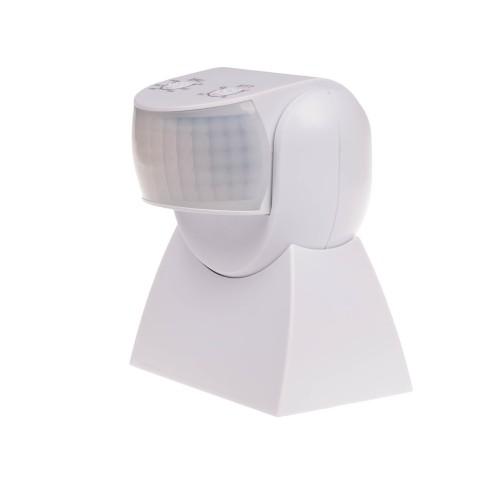 Czujnik ruchu PIR, biały IP65 DR-04W F&F